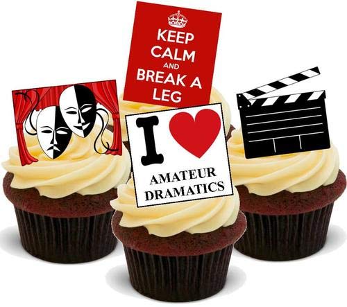 Amateur Dramatics Mix – 12 essbare Kuchendekorationen von JPS