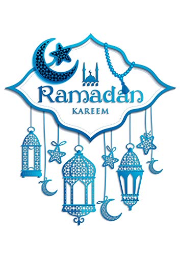 Ramadan Kareem Blue Gifts Design A4 leicht abzulösen, vorgeschnittener Zuckerguss-Bogen von JSP