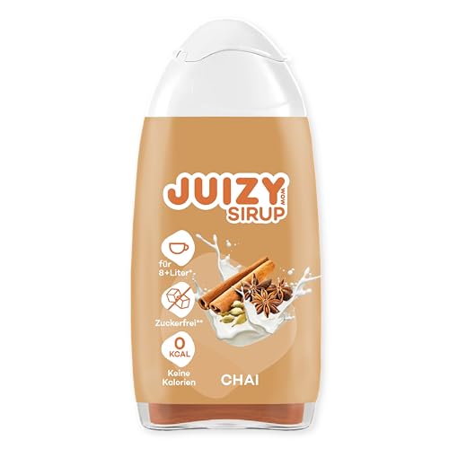 JUIZY WOW Chai Spice Latte Sirup Zuckerfrei | Barista Coffee Chai | Natürlicher Getränkesirup | Kaffee Upgrade | Zero Kalorien | Veganes Getränkekonzentrat Fertiggetränk | Milch & Kaffee von JUIZY WOW