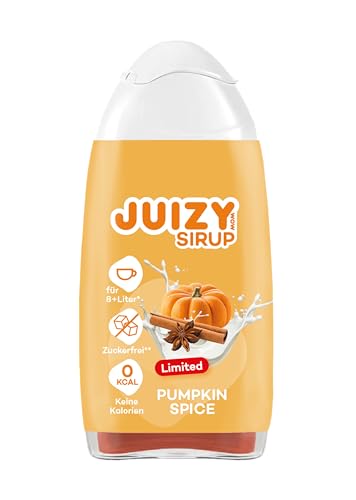 JUIZY WOW Coffee Sirup Zuckerfrei - Pumpkin Spice Latte | 1 x 65ml Kürbis Geschmack - Natürlicher Getränkesirup Barista Qualität | Zero Kalorien | Veganes Getränkekonzentrat Fertiggetränk | More Juice von JUIZY WOW