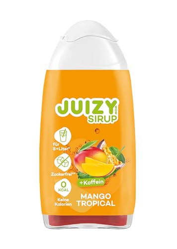 JUIZY WOW Zuckerfreier Getränkesirup | Natürlicher Geschmack - Low Calorie | Fertiggetränk von JULIENCO (1 x 65ml, Mango Tropical) von JUIZY WOW