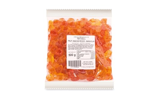 Fruchtgummi, Mango/Maracuja, glutenfrei, laktosefrei, FruitSnäck 500 g Beutel von JUNG