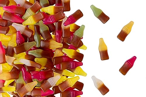 Fruchtgummi, Stärke Cola-Mix, Frucht-Geschmack, glutenfrei, laktosefrei, ohne Gelatine, 500 g Beutel von JUNG