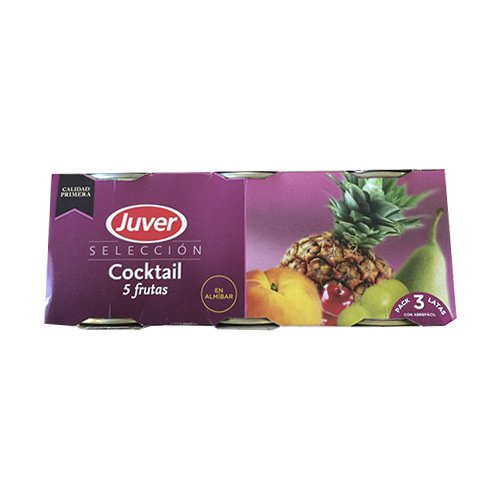 Cocktail 5 Frutas en Almibar Juver Selección 3 x 140gr von JUVER