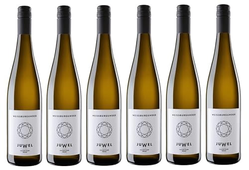 6x 0,75l - 2023er - Juliane Eller - JUWEL - Weißburgunder - Qualitätswein Rheinhessen - Deutschland - Weißwein trocken von JUWEL-Weine