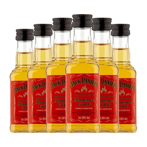 Whisky Bourbon Jack Daniel's Tennessee Fire Miniaturflasche 5 cl (Karton mit 6 Miniaturflasche von 5 cl) von Jack Daniel's Distillery