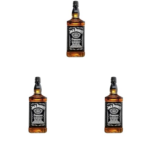 Jack Daniel's Old No. 7 - Tennessee Whiskey - Karamell, Vanille und Noten von Eichenholz - 0.35L/ 40% Vol. (Packung mit 3) von Jack Daniel's Old No. 7