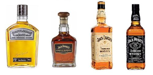 Jack Daniel's Geschenk 4er Set x 70cl von Jack Daniel's