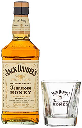 Jack Daniel's Honey Liqueur 35% Vol. 0,7l in Geschenkbox mit Rocks Glas von Jack Daniel's