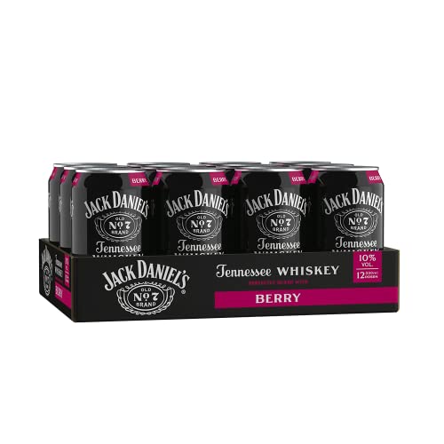 Jack Daniel's Jack & Berry - Tennessee Whiskey - Whiskey Noten treffen auf bitter-süße Beerenlimonade - 12 x 0.33L/ 10% Vol. von Jack Daniel's