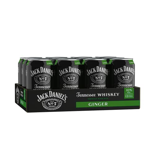 Jack Daniel's Jack & Ginger (12 x 0,33L) - Der Evergreen als Longdrink jetzt bequem für zu Hause oder unterwegs von Jack Daniel's