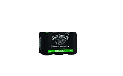 Jack Daniel's Jack & Ginger - Tennessee Whiskey - Whiskey Noten treffen auf süßlich-herbes Ginger Ale - 6 x 0.33L/ 10% Vol. von Jack Daniel's