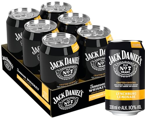 Jack Daniel's Lynchburg Lemonade - Tennesseee Whiskey - Whiskey Noten treffen auf spritzig-süße Zitronenlimonade - 6x0.33L / 10% Vol. von Jack Daniel's