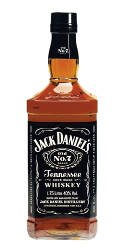 Jack Daniel's Old No. 7 Tennessee Whiskey - Karamell, Vanille und Noten von Eichenholz - 1.75L/ 40% Vol. von Jack Daniel's