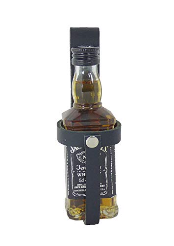 Jack Daniel's Old No.7 Daniels Tennessee Whiskey mit Gürtelhalter aus Leder (Schwarz) von Jack Daniel`s