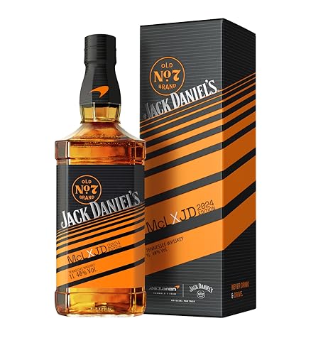 Jack Daniel's Old No.7 Tennessee Whiskey - McLaren Limited Edition 2024 - Inklusive Geschenkverpackung - zwei ikonische Marken, eine unverwechselbare Flasche -0.7L/40% Vol. von Jack Daniel's