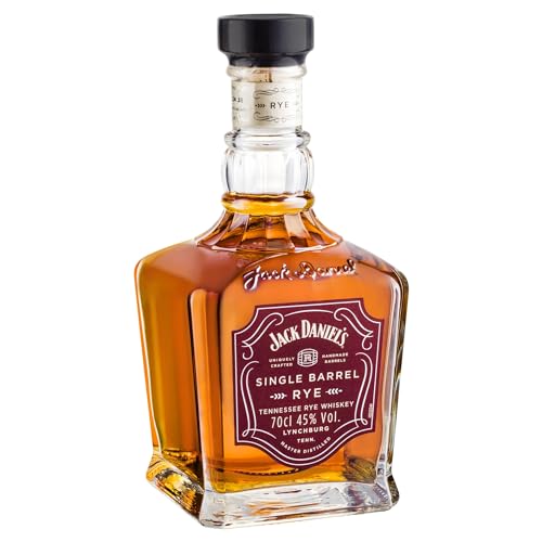 Jack Daniel's Single Barrel Tennessee Rye Whiskey - Vanille, Karamell und Roggengewürze - 0,7l/ 45% Vol. von JD Single Barrel