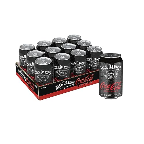 Jack Daniel's Tennessee Whiskey & Coca-Cola Zero Sugar 12 x 0,33l/10% Vol. von Jack Daniel's