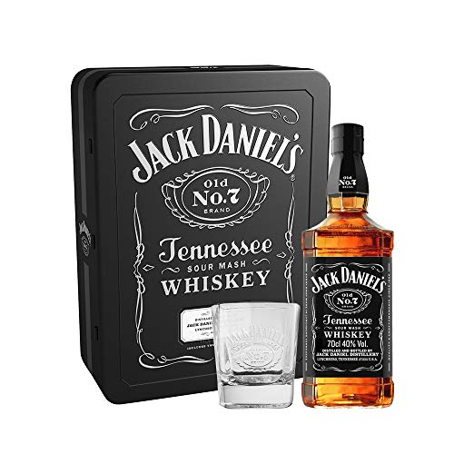 Jack Daniel's Tennessee Whisky in Metallkassette mit 2 Gläsern (1 x 0.7 l) von Jack Daniel's