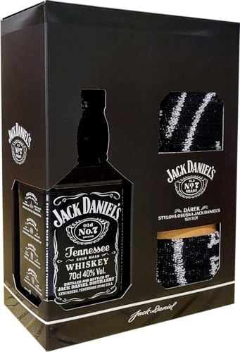 Jack Daniels No. 7 Whiskey Set mit Handtuch 0,7 Liter 40,0% Vol. von Jack Daniel's