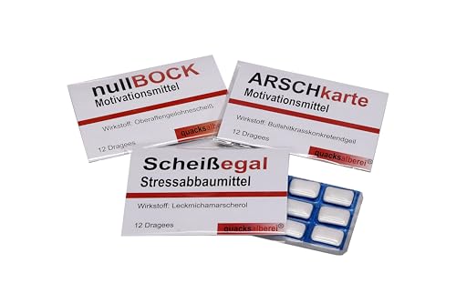 Witzige Kaugummis, 3er Pack (6 x 14 g) / Mint Box/Preisvorteil von Jack's