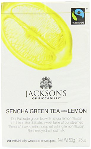 Jacksons Piccadilly Sencha Grüner Tee mit Zitrone, 20 Stück von Jacksons