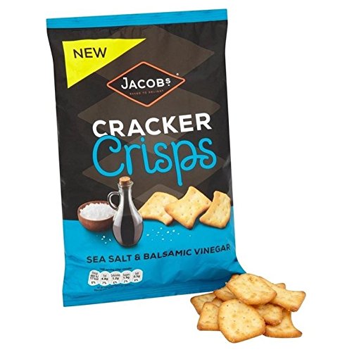 Jacob's Cracker Crisps Sea Salt & Balsamic Vinegar 150g, 2 Pack von Jacob's