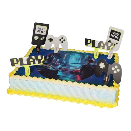 Cake Company Gamer Motivtorte | Essbare Tortendeko perfekt für Kindergeburtstage und Motto Partys von Jacobi Decor