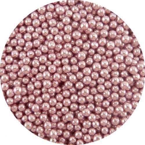 Jacobi Decor Zuckerperlen Metallicrosa ca. 4mm 950g von Jacobi Decor