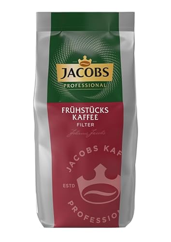 Jacobs Professional Frühstückskaffee Filterkaffee, 1kg gemahlener Kaffee aus Arabica & Robusta-Bohnen, Intensität 4/5 von Jacobs Professional