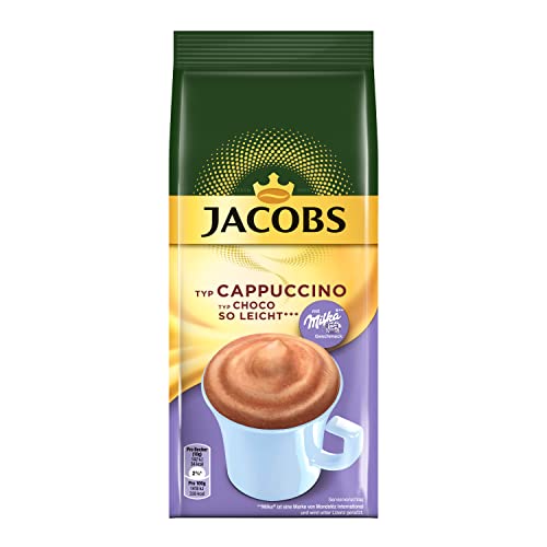 JACOBS Choco Cappuccino So Leicht, 400g Kaffeespezialitäten im Nachfüllbeutel Pulver medium roast von Jacobs