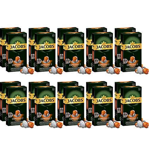 Jacobs Espresso Classic 7 Nespresso-kompatible Pads - 20 Packungen mit 10 Kapseln (200 Getränke) von Jacobs