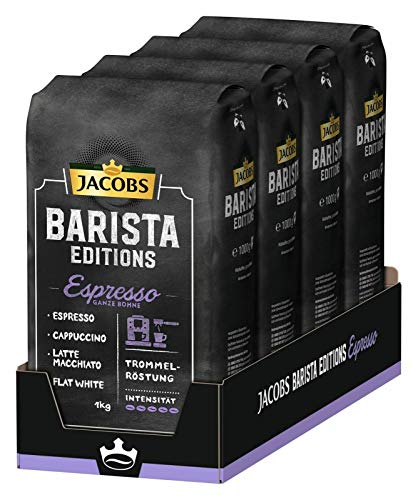 Jacobs Barista Editions Espresso, Kaffee Ganze Bohne, 4 x 1 kg von Jacobs