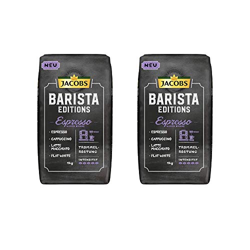 Jacobs Barista Editions Espresso ganze Bohne Röstkaffe 2 x 1000g von Jacobs