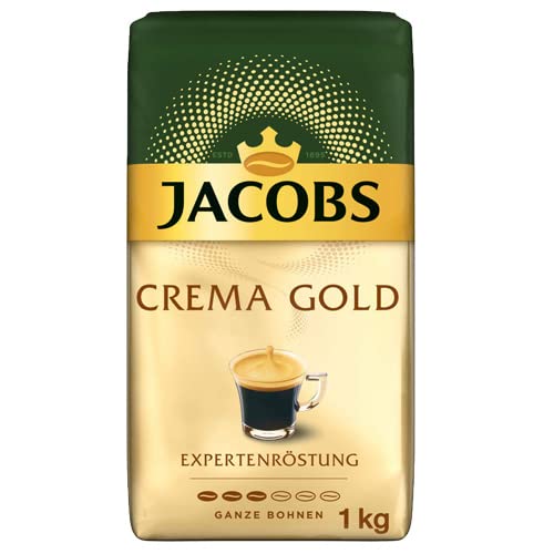 Jacobs Expertenröstung Crema Gold, Kaffee Ganze Bohne (4x 1 kg) von Jacobs