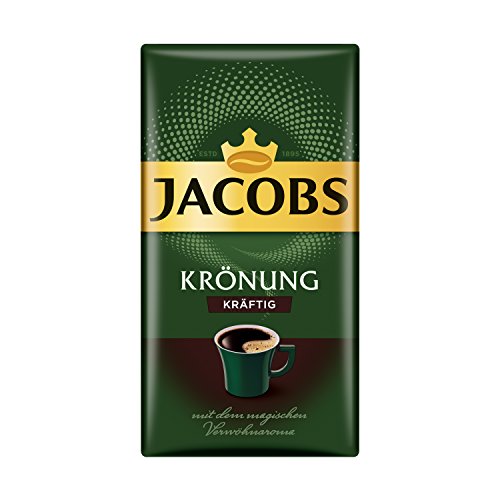 Jacobs Filterkaffee Krönung Kräftig, 12er Pack, 12 x 500 g gemahlener Kaffee von Jacobs