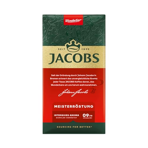 Jacobs Filterkaffee Meisterröstung, 12er Pack, 12 x 500 g gemahlener Kaffee von Jacobs