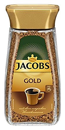 Jacobs Gold Löslicher Kaffee Glas Inhalt: 200g = 112 Tassen Kaffee von Jacobs