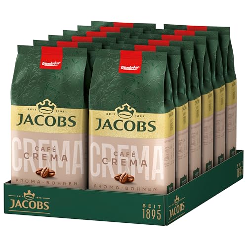 Jacobs Kaffeebohnen Crema Aroma-Bohnen, 12 x 500g von Jacobs