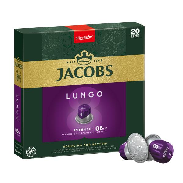 Jacobs Kaffeekapseln Lungo 8 Intenso 20 Nespresso von Jacobs