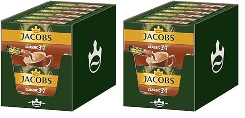 Jacobs Kaffeespezialitäten 3 in 1, 120 Sticks mit Instant Kaffee, 12 x 10 Getränke (Packung mit 2) von Jacobs