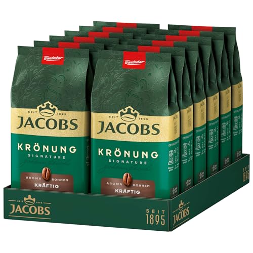 Jacobs Krönung Aroma-Bohnen kräftig Ganze Bohne, 12 x 500g von Jacobs