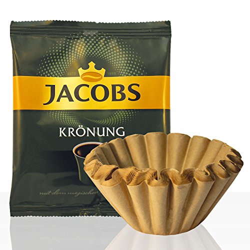 Jacobs Krönung Klassisch 42 x 60g Kaffee gemahlen + 50 Korbfilter, Servicepaket von Jacobs