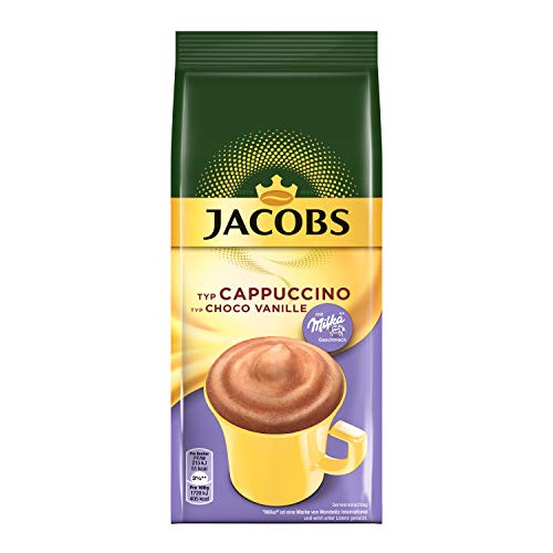 Jacobs Cappuccino Choco Vanille, 500 g Kaffeespezialität Nachfüllbeutel, Pulver von Jacobs