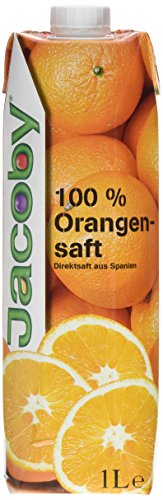 Jacoby Spanischer Orangensaft Direktsaft, 6er Pack (6 x 1 l) von Jacoby