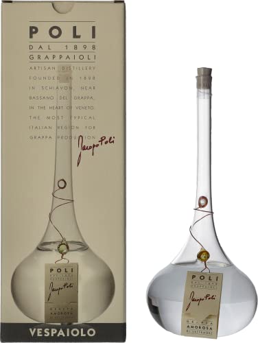 Poli Grappa Amorosa di Settembre Vespaiolo 40% Vol. 0,5l in Geschenkbox von Poli