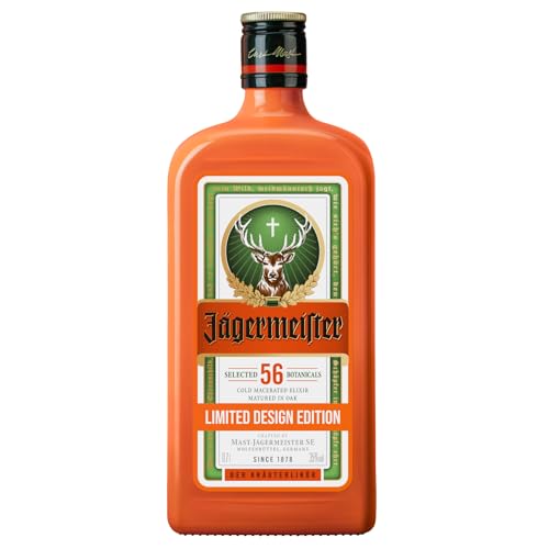 Jägermeister – #CultureOrange Limited Design Edition – 1 x 0,7l Premium Kräuterlikör 35% Vol. – 56 erlesene Kräuter – Im Eichenfass gelagert – Das Original aus Wolfenbüttel von Jägermeister