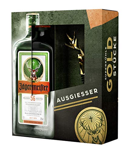 Jägermeister Geschenkset 1 x 0,7L Jägermeister + Hirschkopf Ausgiesser von Jägermeister