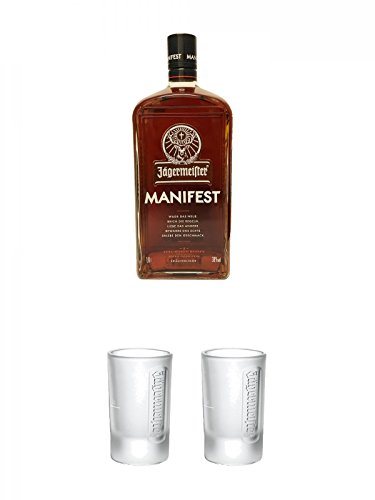 Jägermeister Manifest Limitiert 1,0 Liter + Jägermeister Frozen Club Shot Glas 2 cl 1 Stück + Jägermeister Frozen Club Shot Glas 2 cl 1 Stück von Jägermeister