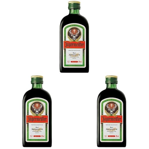 Jägermeister Mini Kräuter (1 x 0.1 l) (Packung mit 3) von Jägermeister